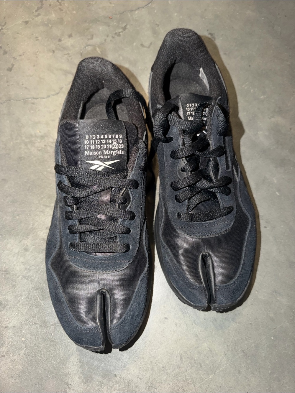 Maison Martin Margiela Men’s Black Split-Toe Sneakers
